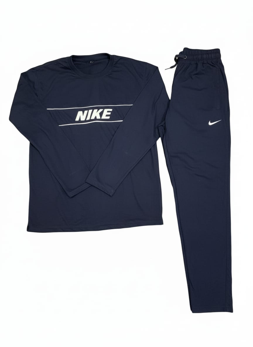 Premium Navy Full-Sleeve Tracksuit | Perfect for Active Wear
